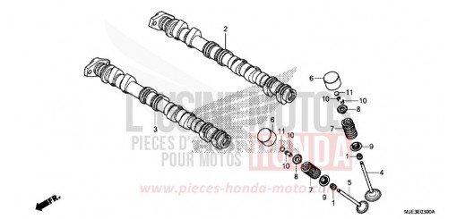 ALBERO A CAMME/VALVOLA CBR650FAH di 2017